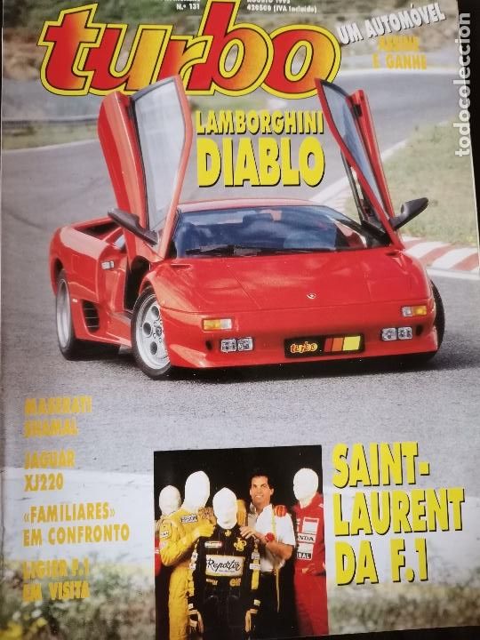 Coches: 1992 REVISTA TURBO -LAMBORGUINI DIABLO - MASERATI SHAMAL - JAGUAR XJ120