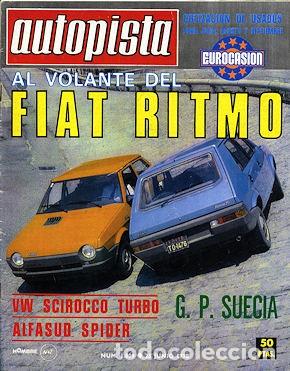 Coches: AUTOPISTA N&ordm; 1009 FIAT RITMO GP SUECIA 24 HORAS LEMANS