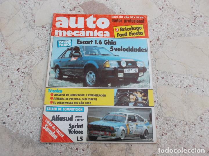 Autos: auto mecanica n&ordm; 149, 1982, ford escort 1.6 ghia,ford fiesta, mg metro,
