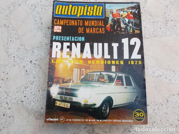 Autos: autopista n&ordm; 836, 1975, renalt-12, el transporte del futuro, el coche volador de corto alcance,
