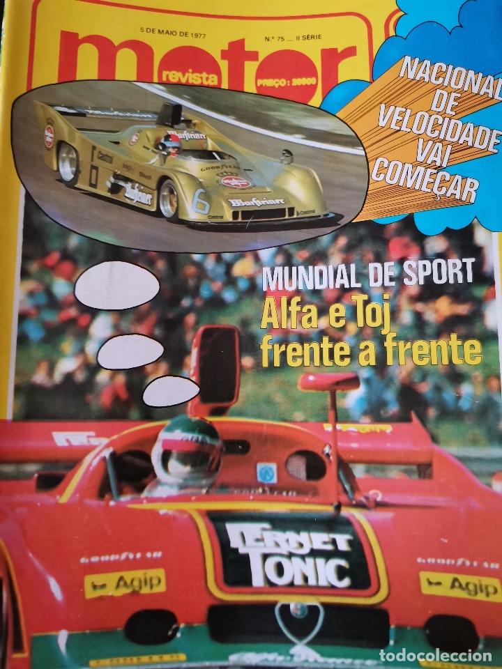 Coches: 1977 REVISTA MOTOR - MUNDIAL DE SPORT ALFA E TOJ FRENTE A FRENTE - NACIONAL DE VELOCIDADE