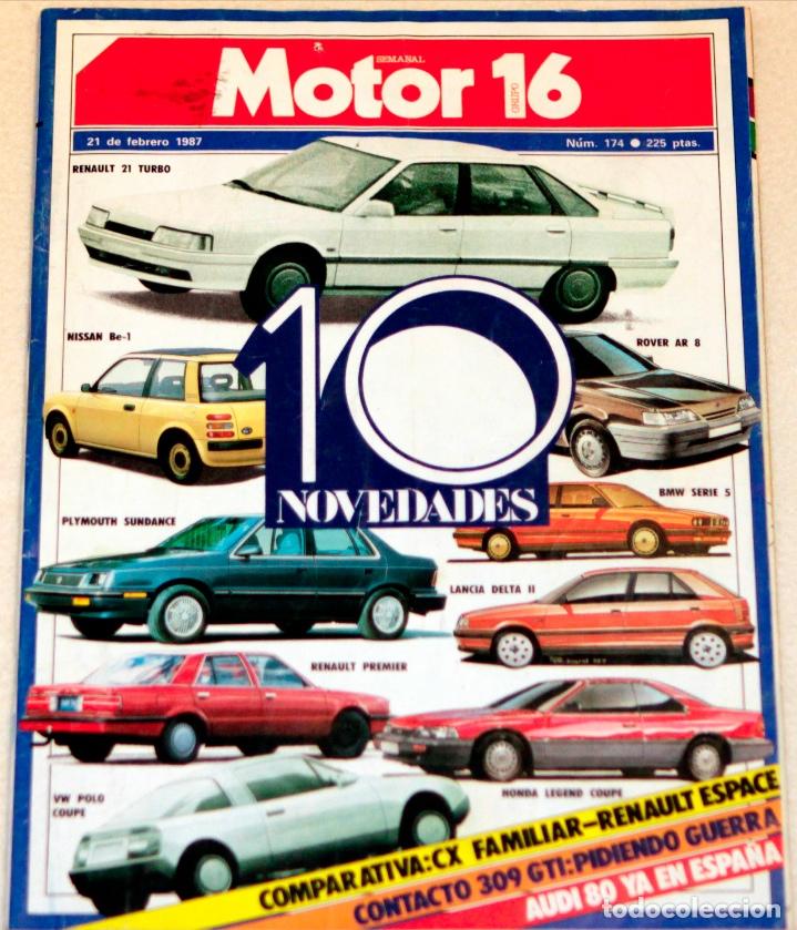Coches: REVISTA MOTOR 16, N&Uacute;MERO 174. FEBRERO 1987