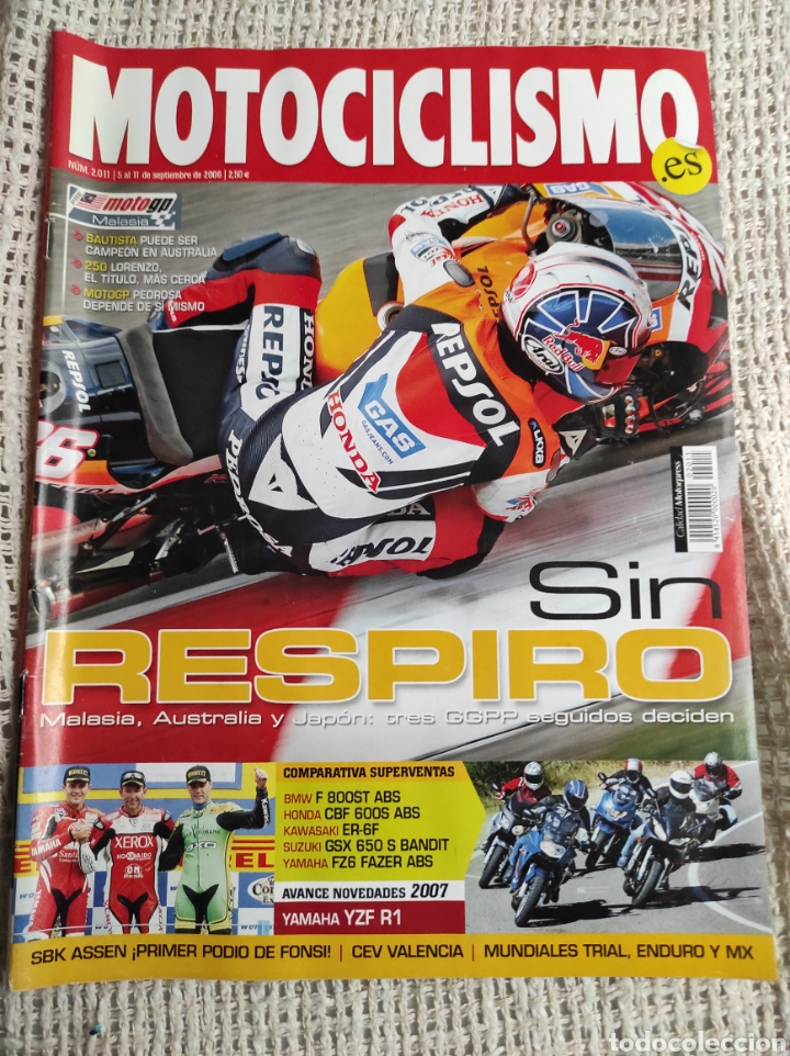 Coches: MOTOCICLISMO N&ordm; 2011 A&Ntilde;O 2006. COMP: BMW F 800 ST ABS, HONDA CBF 600 S ABS,