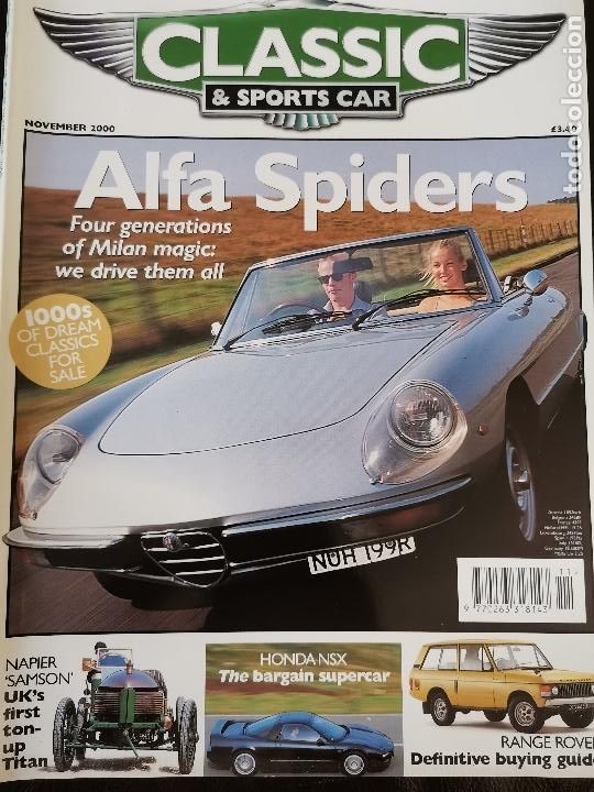 Coches: 2000 REVISTA CLASSIC AND SPORTSCAR - ALFA SPIDERS - RNAGE ROVER BUYING GUIDE
