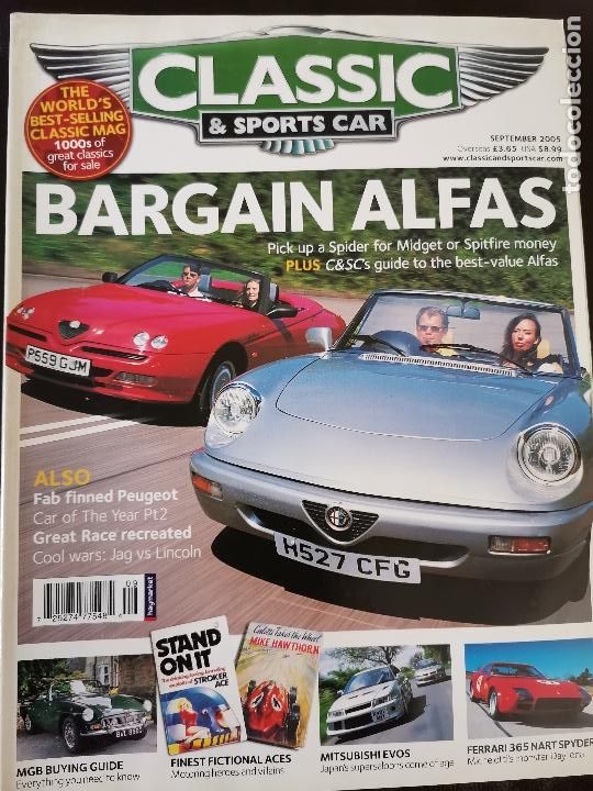 Coches: 2005 REVISTA CLASSIC AND SPORTS CAR - FERRARI 365 NART SPYDER - BARGAIN ALFAS