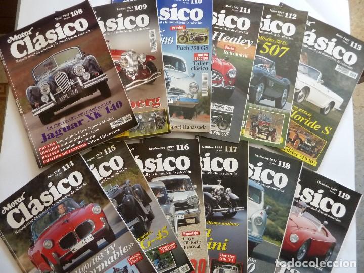 Coches: MOTOR CLASICO-LOTE COMPLETO ANUAL&middot;A&Ntilde;O 1997(12 NUMEROS)-REVISTAS&middot;MOTOR CLASICO