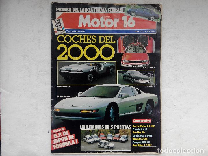 Coches: MOTOR 16 N&ordm; 211 A&Ntilde;O 1987- LANCIA THEMA 8.32-
