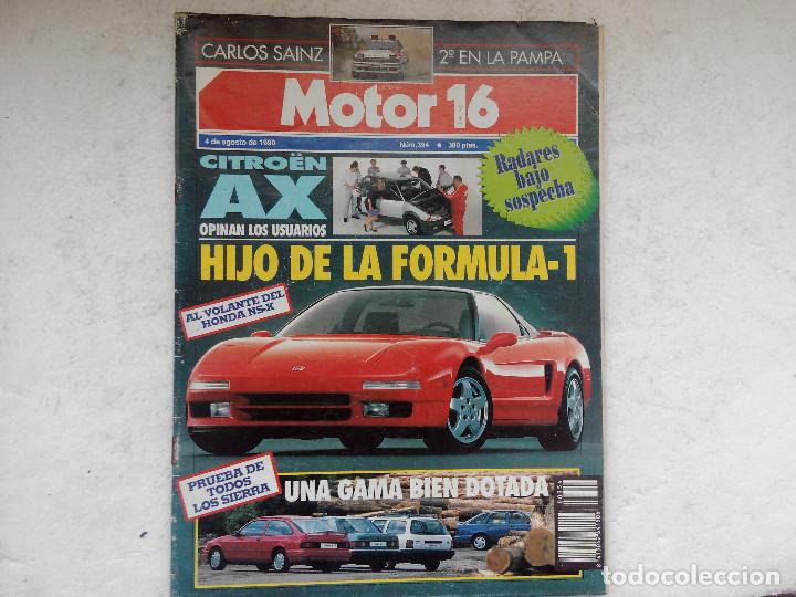 Coches: MOTOR 16 N&ordm; 354 A&Ntilde;O 1990- PRUEBA DE TODOS LOS FORD SIERA