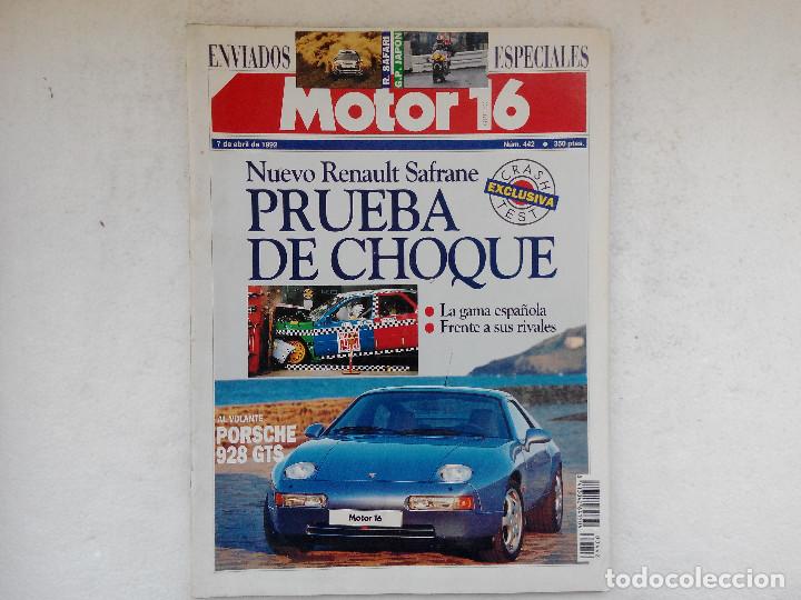Coches: MOTOR 16 N&ordm; 442 A&Ntilde;O 1992- HYUNDAY LANTRA GLS 16V - ROVER 820 SI - TI - SI A -
