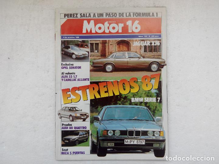 Coches: MOTOR 16 N&ordm; 154 A&Ntilde;O 1986 - AUDI 80 QUATRTO