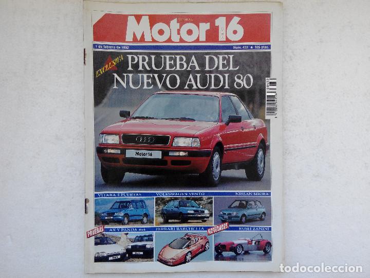 Coches: MOTOR 16 N&ordm; 432 A&Ntilde;O 1992- SEAT PANDA 4X4 - CITROEN AX 4X4 - VITARA - AUDO 80 2.0