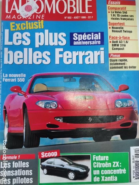 Coches: 1996 REVISTA L`AUTOMOBILE - SPECIAL FERRARI