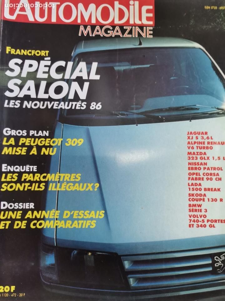Coches: 1985 REVISTA L`AUTOMOBILE - JAGUAR XJS - ALPINE RENAULT V6 TURBO - VOLVO 740 - LADA 1500