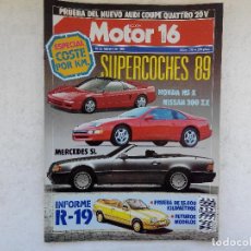 Voitures: MOTOR 16 Nº 278 AÑO 1989- AUDI COUPE QUATTRO 20V-. Lote 268408224