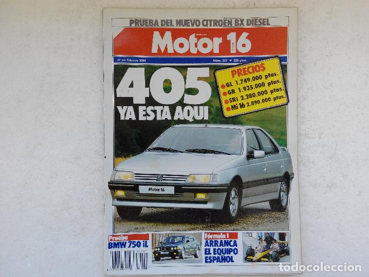 Coches: MOTOR 16 N&ordm; 227 A&Ntilde;O 1988- BMW 750iL - CITROEN BX TRD