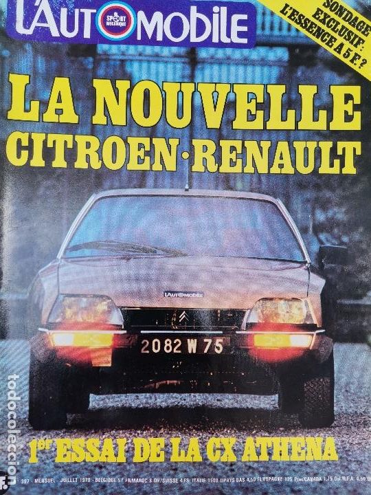 Coches: 1979 REVISTA L`AUTOMOBILE - CITROEN CX ATHENA -MAZDA RX7 - ALFA ROMEO GIULIETTA 1.8 - CITROEN MEHARI