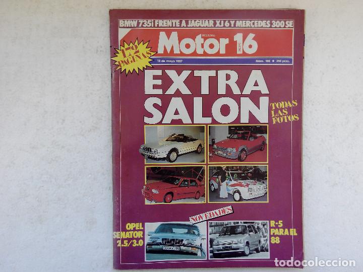 Coches: MOTOR 16 N&ordm; 186 A&Ntilde;O 1987-FORD ESCOT CL 1.1 -MERCEDES 300 SE- JAGUAR XJ6 SOVEREING- BMW 735i -