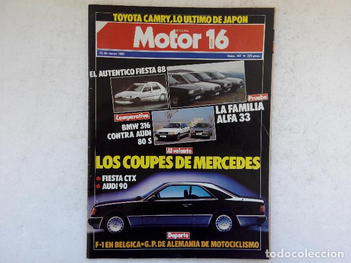 Coches: MOTOR 16 N&ordm; 187 A&Ntilde;O 1987- BMW 316 - AUDI 80 S - PRUEBA LA FAMILIA ALFA 33