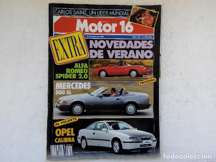 Coches: MOTOR 16 N&ordm; 347 A&Ntilde;O 1990- ALFA SPIDER 2.0 - MERCEDES 500 SL -
