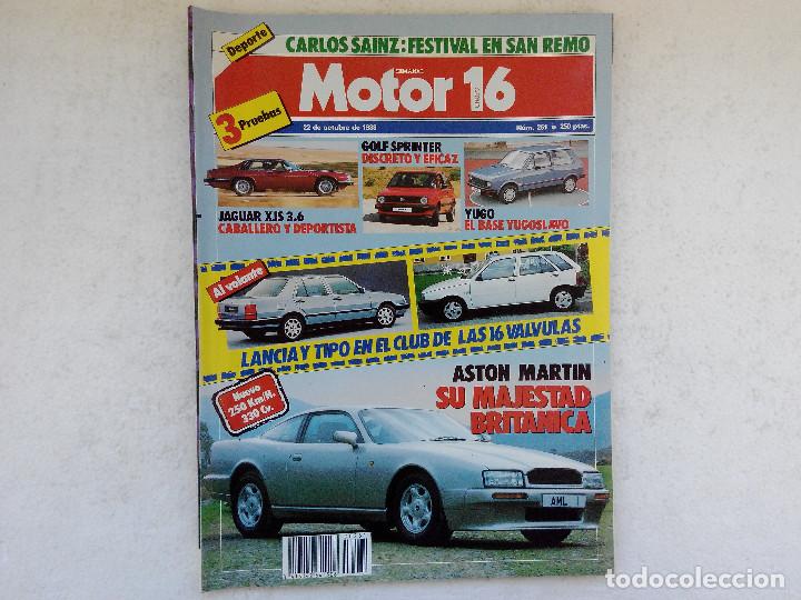 Coches: MOTOR 16 N&ordm; 261 A&Ntilde;O 1988- VW GOLF SPRINTER 90 CV- JAGUAR XJS 3.6