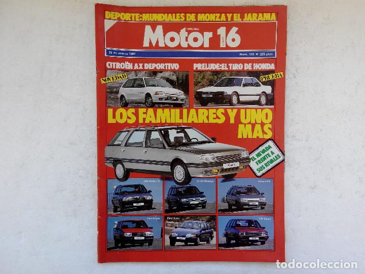 Coches: MOTOR 16 N&ordm; 179 A&Ntilde;O 1987- HONDA PRELUDE EX- RENAULT 21 TXE NEVADA FRENTE A SUS OPONENTES-