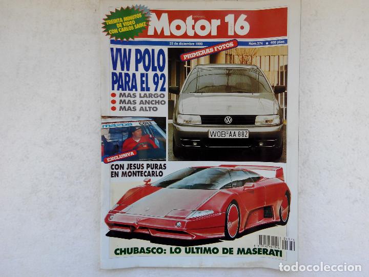 Coches: MOTOR 16 N&ordm; 374 A&Ntilde;O 1990 - ALFA 33 VELOCE - HONDA CONCERTO 1.6 - MERCEDE 300 CE 24V- MASERATI 222 SE
