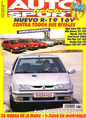 Coches: AUTO HEBDO N&ordm; 0372 (27-06-92)