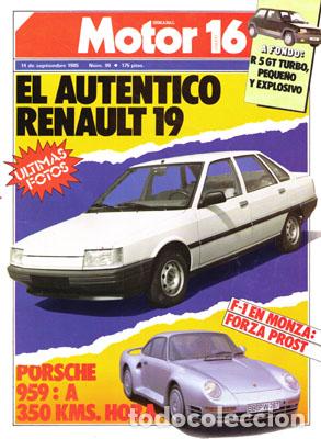 Coches: MOTOR 16 N&ordm; 099 (14-09-85)