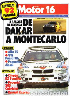 Coches: MOTOR 16 N&ordm; 119 (1-02-86)