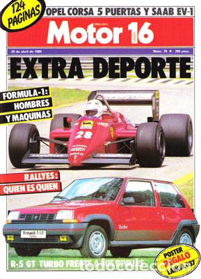 Coches: MOTOR 16 N&ordm; 078 (20-04-85)