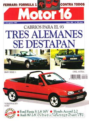 Coches: MOTOR 16 N&ordm; 460 (11-08-92)