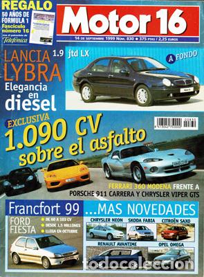 Coches: MOTOR 16 N&ordm; 830 (14-09-99)
