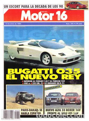 Coches: MOTOR 16 N&ordm; 325 (13-01-90)