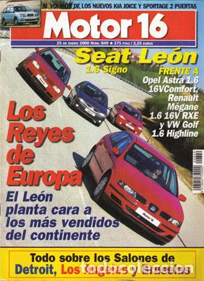 Coches: MOTOR 16 N&ordm; 849 (25-01-2000)