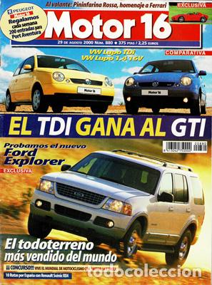 Coches: MOTOR 16 N&ordm; 880 (29-08-2000)