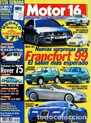 Coches: MOTOR 16 N&ordm; 831 (21-09-99)