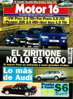 Coches: MOTOR 16 N&ordm; 851 (8-02-2000)