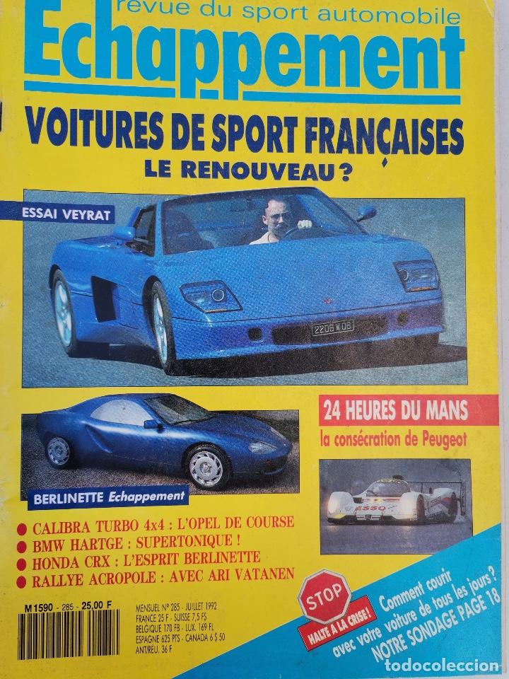 Coches: 1992 REVISTA ECHAPPEMENT - HARTGE H3 2.8 - HONDA CRX VTI - OPEL CALIBRA TURBO - 24 H LE MANS