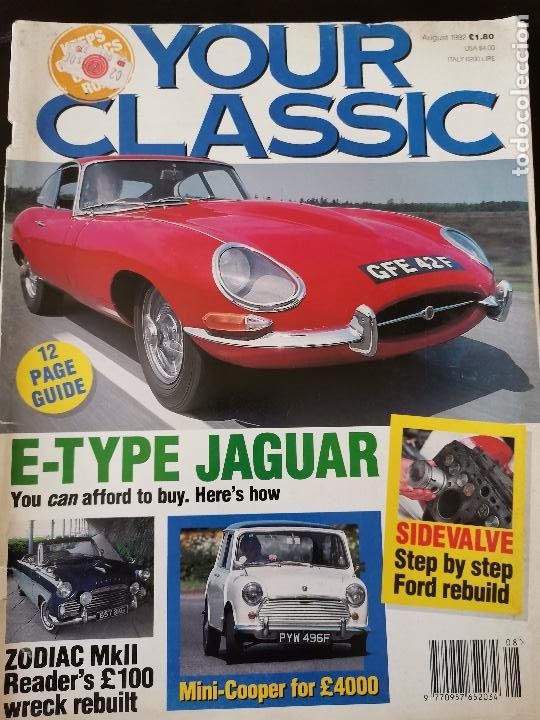 Coches: 1992 REVISTA YOUR CLASSIC - FORD ZODIAC MKII - JAGUAR E TYPE - SIDEVALVE STEP BY STEP