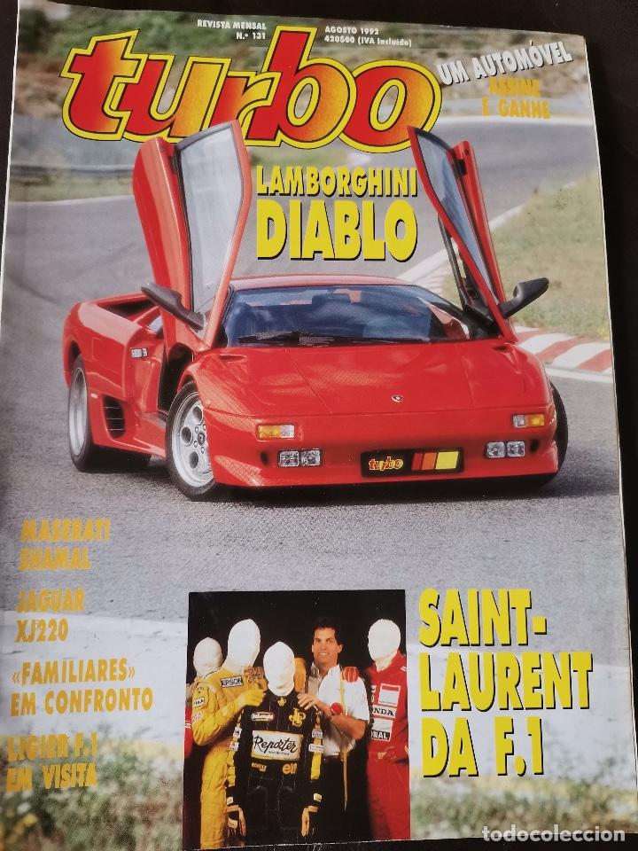 Coches: 1992 REVISTA TURBO - LAMBORGUINI DIABLO - MASERATI SHAMAL - JAGUAR XJ 120 - LIGIER F1
