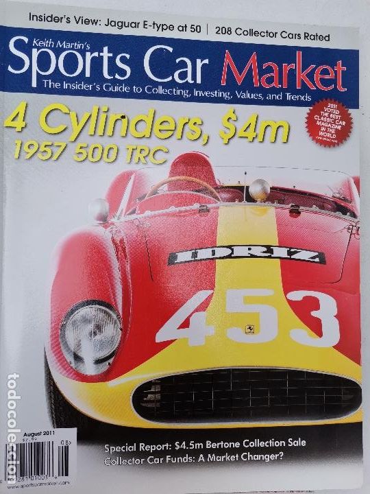 Coches: 2011 REVISTA SPORTS CAR MARKET - 1957 FERRARI 500 TRC SPIDER - BRETON COLLECTION SALE