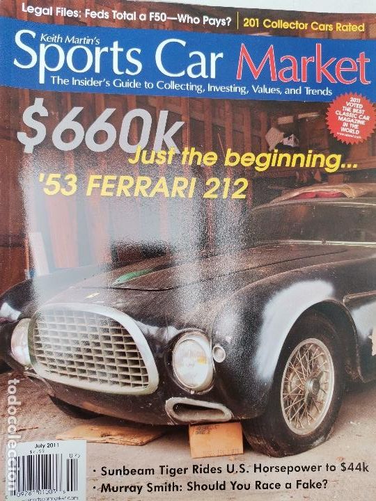 Coches: 2011 REVISTA SPORTS CAR MARKET - 1953 FERRARI 212 INTER . SUNBEAM TIGER