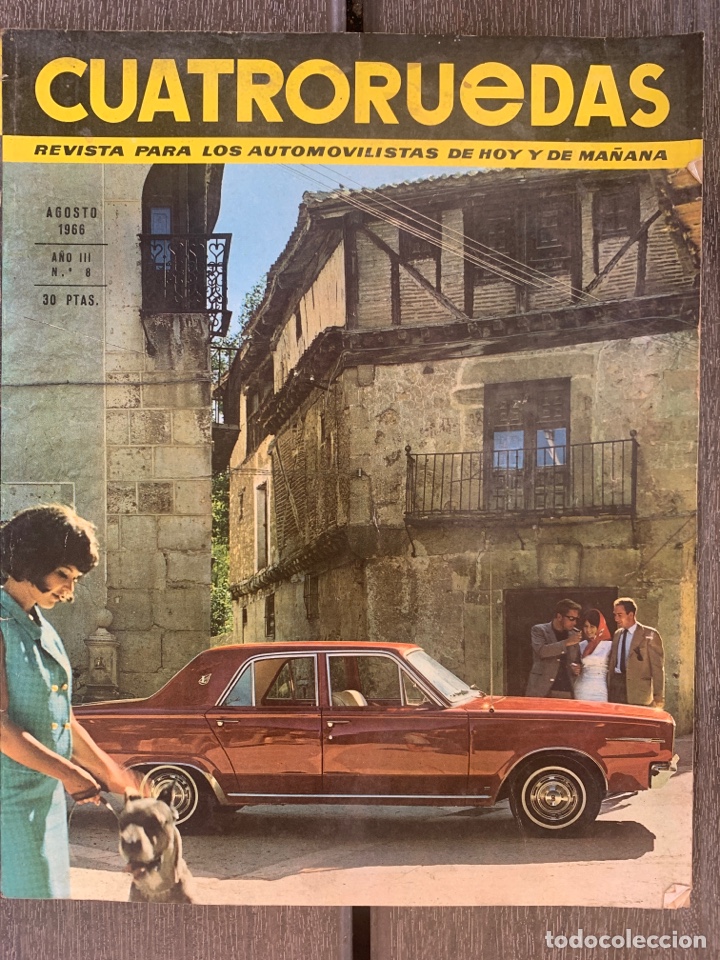 Carros: Revista cuatroruedas n&ordm; 8 1966 fiat 124 renault 16
