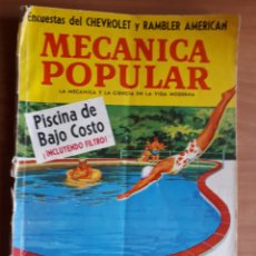 Coches: MECANICA POPULAR REVISTA. JUNIO 1961. ENCUESTAS DE CHEVROLET Y RAMBLER AMERICAN. Lote 274776673