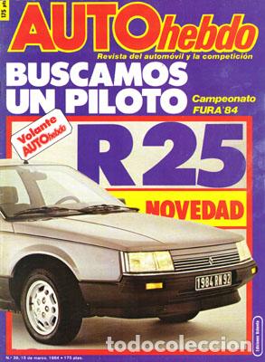 Coches: AUTO HEBDO N&ordm; 0039 (15-03-84)