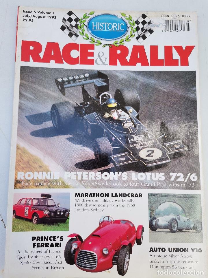 Coches: 1993 REVISTA RACE & RALY - LOTUS 72/6 - AUTO UNION V16 - FERRARI 166