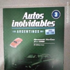 Coches: FASCÍCULO 3 RENAULT TORINO ZX 1981 AUTOS INOLVIDABLES ARGENTINOS AÑOS 80/90 SALVAT NUEVO