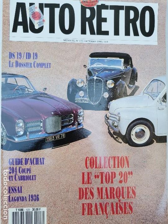 Coches: 1990 REVISTA AUTO RETRO - CITROEN DS 19 Y ID 19 - LAGONDA 1936 - MOTO RETRO