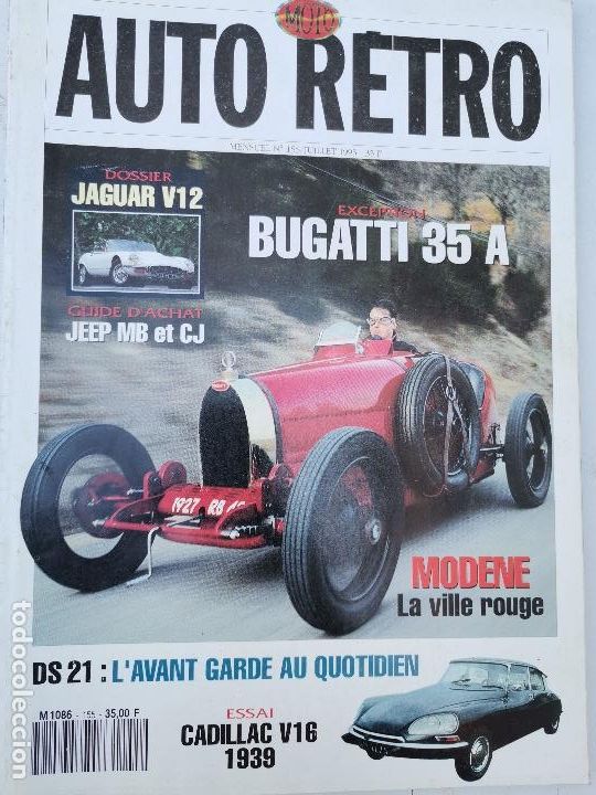 Coches: 1993 REVISTA AUTO RETRO - DOSSIER JAGUAR V12 - BUGATTI 35 A - CITROEN DS 21 - CADILLAC V 16 1939