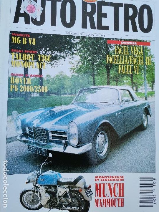 Coches: 1992 REVISTA AUTO RETRO - DOSSIER FACEL VEGA - ENSAIO TALBOT T26C MONOPLACE - ROVER P6 2000/3500
